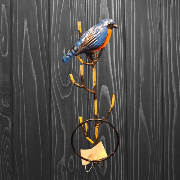 Eastern Bluebird  Metal Wall Hanger - Plant - Accessories - Crafts - Picture 5 of 7